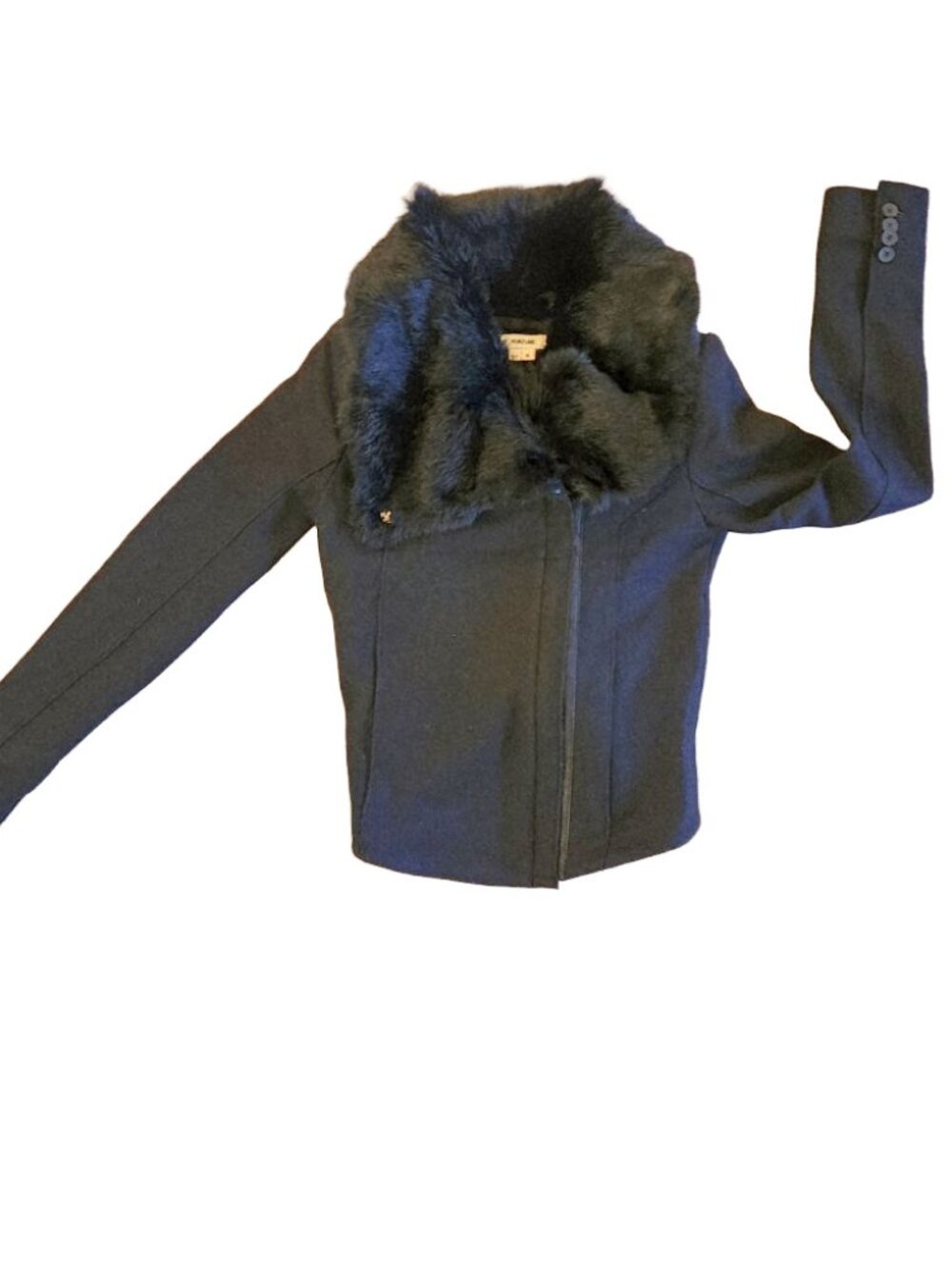 Helmut Lang Rabbit Fur Jacket with Zipper - Small